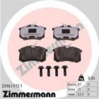 20961.972.1 ZIMMERMANN Комплект гальмівних колодок дисковий гальм