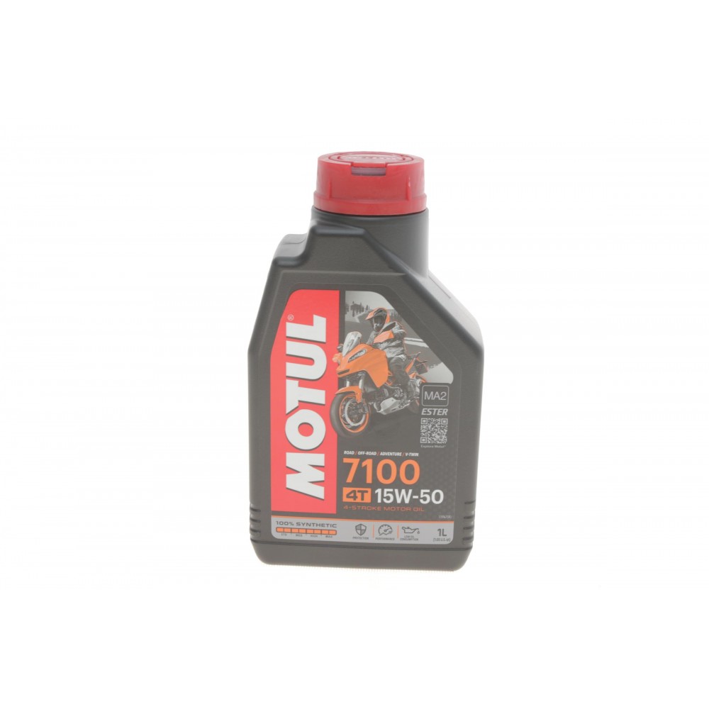 Олива моторне 100% синтетичне эстеровое для 4-х тактных двигателей MOTUL 7100 4T 15W-50, 1л (845211) (104298) купити в Україні цена
