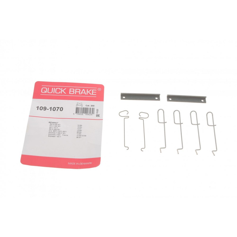 109-1070 QUICK BRAKE Комплектуючі колодки дискового гальма
