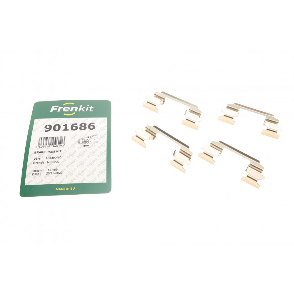 901686 FRENKIT Комплектуючі колодки дискового гальма