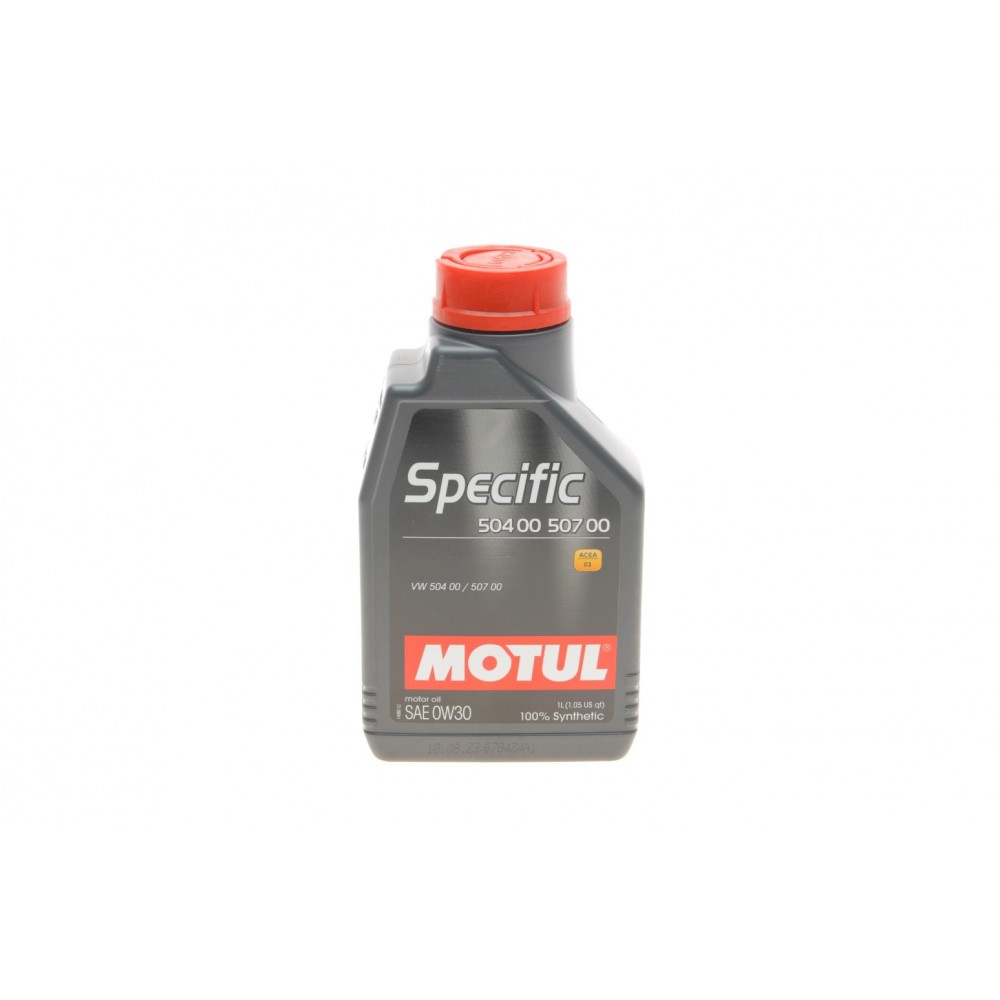Олива моторне 100% синтетичне MOTUL SPECIFIC VW 504 00 507 00 0W-30, 1л (838611) (107049) купити в Україні цена