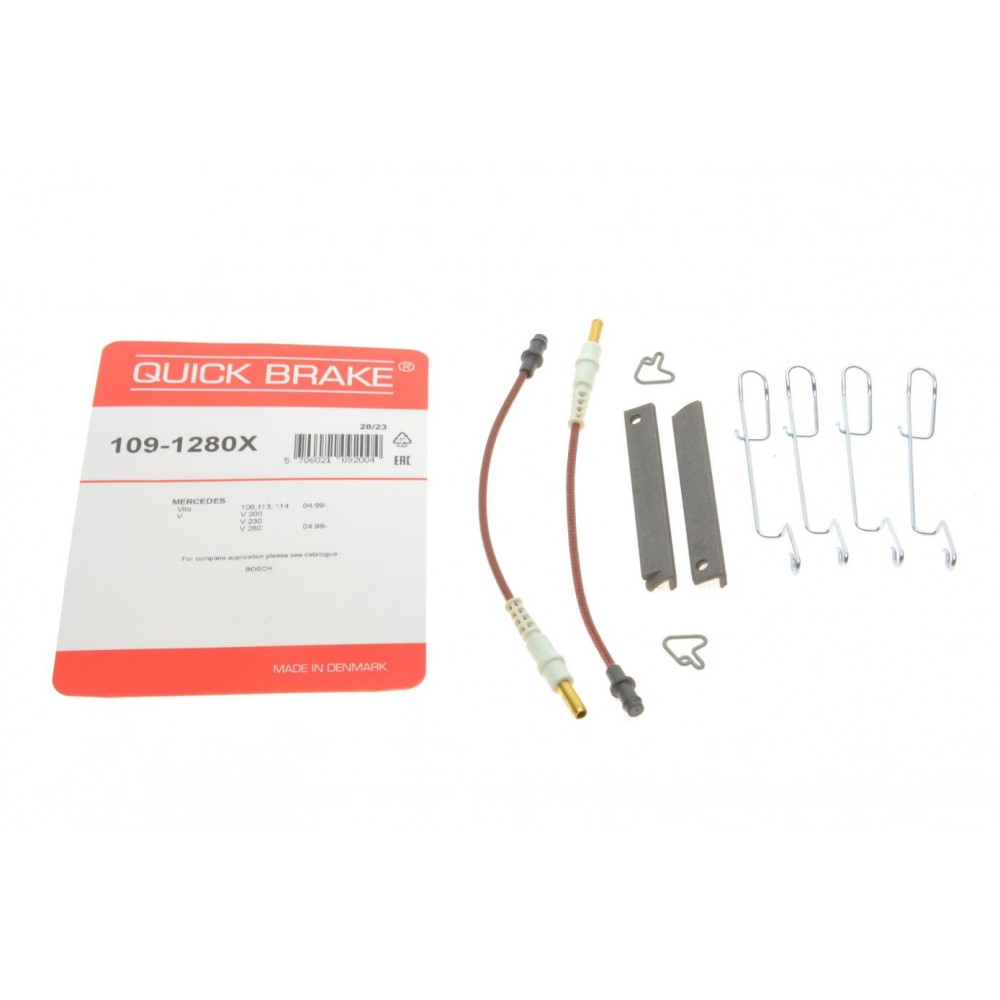 109-1280X QUICK BRAKE Комплектуючі колодки дискового гальма