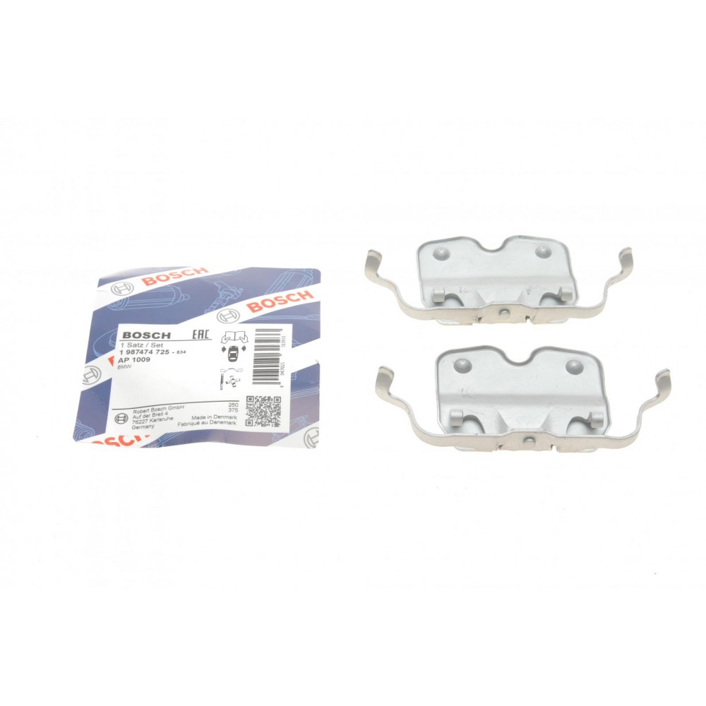 1 987 474 725 BOSCH Комплектуючі колодки дискового гальма