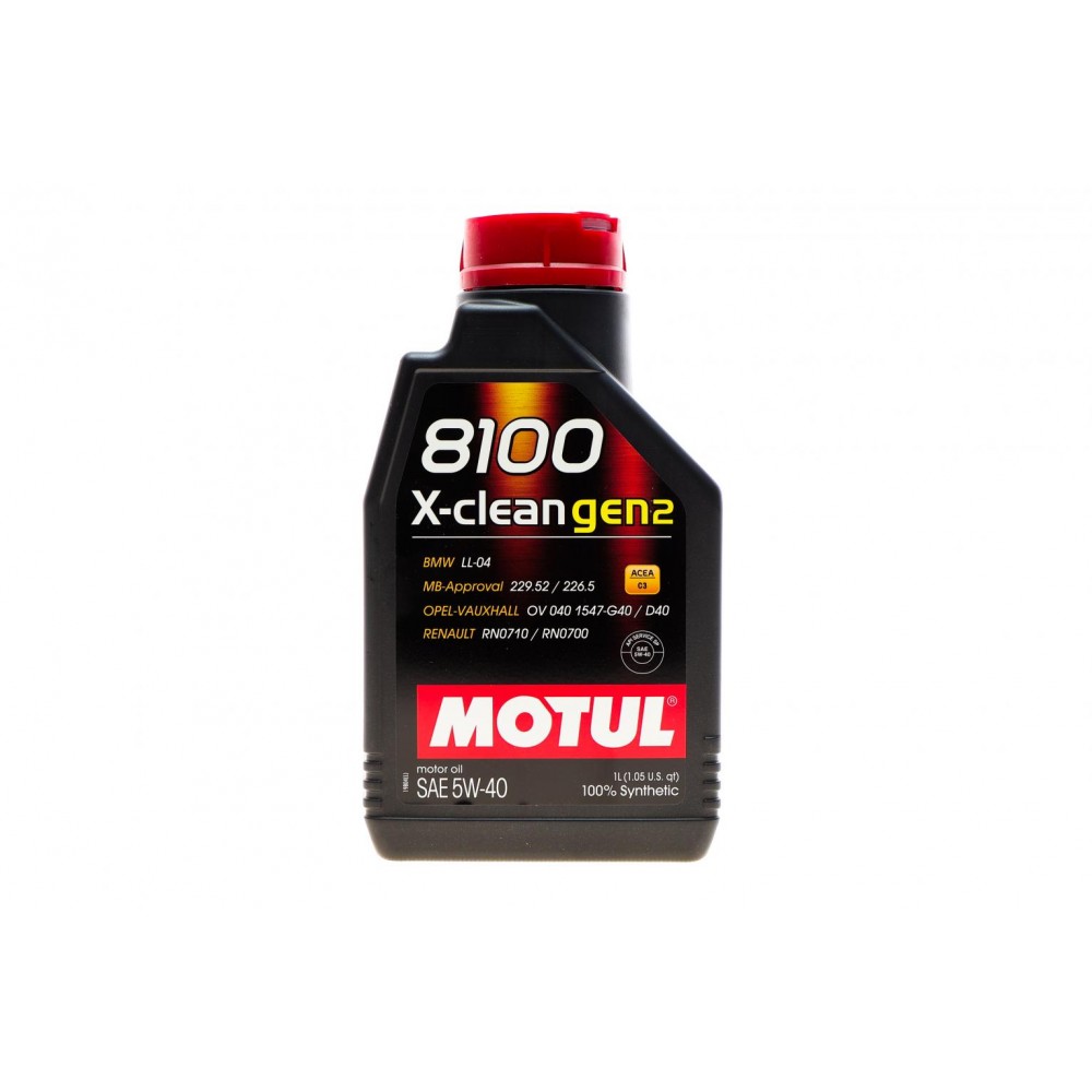 Олива моторне 100% синтетичне MOTUL 8100 X-clean GEN2 5W-40, 1л (854111) (109761) купити в Україні цена