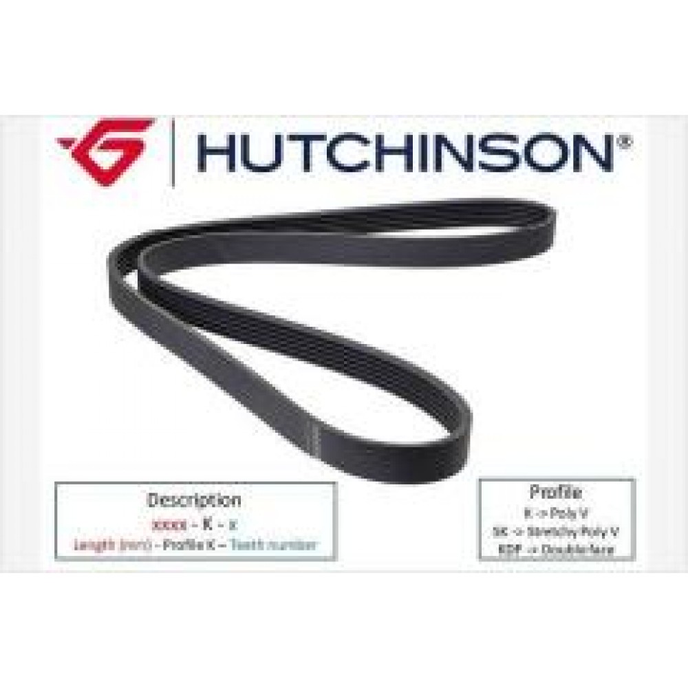1200 K 6 HUTCHINSON Поліклиновий ремінь