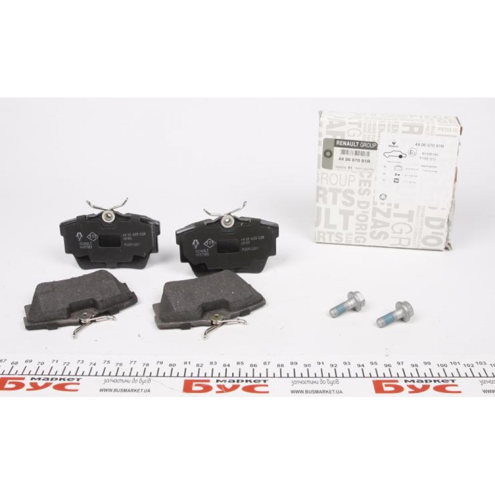 440607091R RENAULT Колодки гальмівні ЗАДНИЕ ДИСКОВЫЕ