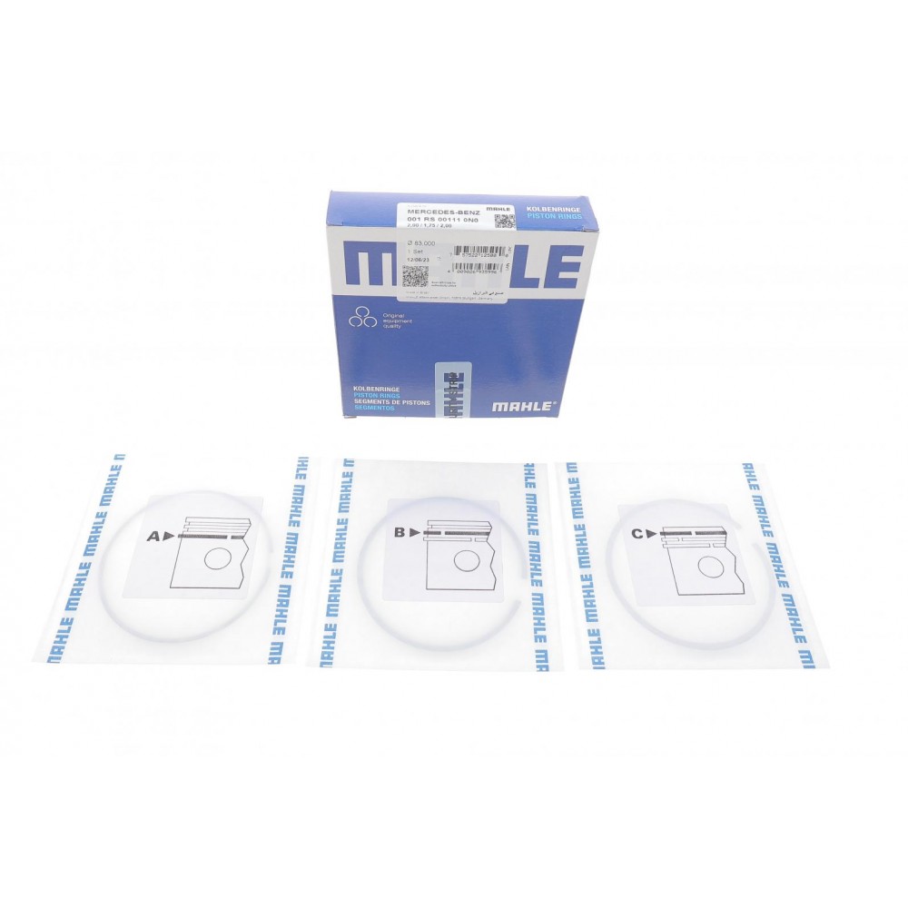 001 RS 00111 0N0 MAHLE Комплект поршневих кілець