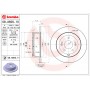 Диск гальмівний BREMBO 08.A600.11