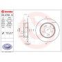 Диск гальмівний BREMBO 08.A708.11