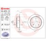 Диск гальмівний BREMBO 08.A872.10