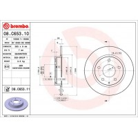 Диск гальмівний BREMBO 08.C653.11