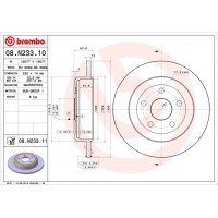 Диск гальмівний BREMBO 08.N233.11