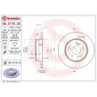 Диск гальмівний BREMBO 08.5178.31