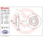 Диск гальмівний BREMBO 08.9502.11