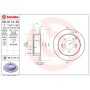 Диск гальмівний BREMBO 08.A114.20