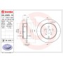 Диск гальмівний BREMBO 08.A335.10