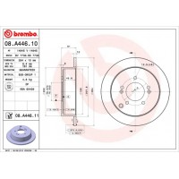 Диск гальмівний BREMBO 08.A446.10