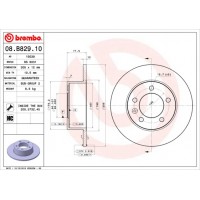 Диск гальмівний BREMBO 08.B829.10