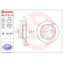 Диск гальмівний BREMBO 08.C172.10