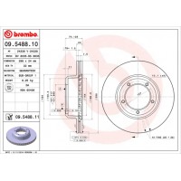 Диск гальмівний BREMBO 09.5488.11