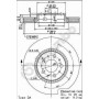 Диск гальмівний BREMBO 09.9130.75