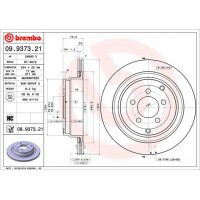 Диск гальмівний BREMBO 09.9373.21