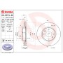 Диск гальмівний BREMBO 09.9574.21