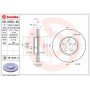 Диск гальмівний BREMBO 09.A535.21