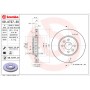 Диск гальмівний BREMBO 09.A727.31