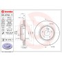 Диск гальмівний BREMBO 09.A742.11