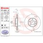 Диск гальмівний BREMBO 09.A905.11