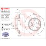 Диск гальмівний BREMBO 09.B313.11