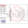 Диск гальмівний BREMBO 09.D943.11