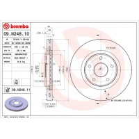 Диск гальмівний BREMBO 09.N248.11