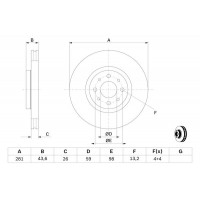 Гальмівний диск BOSCH 0986478855