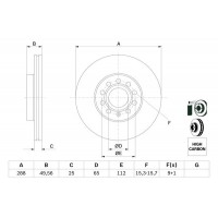 Диск гальмівний BOSCH 0986479088