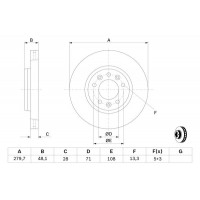 Гальмівний диск BOSCH 0986479266