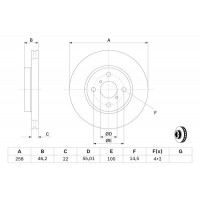 Гальмівний диск BOSCH 0986479363