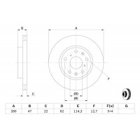 Гальмівний диск BOSCH 0986479403