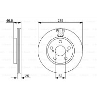 Гальмівний диск BOSCH 0986479428