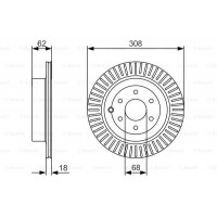 Гальмівний диск BOSCH 0986479533