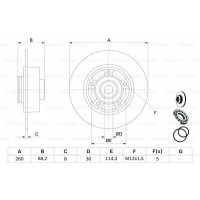 Диск гальмівний BOSCH 0986479761