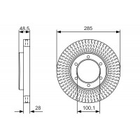 Диск гальмівний BOSCH 0986479A95