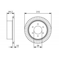 Диск гальмівний BOSCH 0986479C32