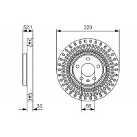 Диск гальмівний BOSCH 0986479C49