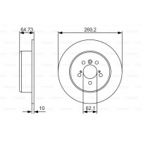 Диск гальмівний BOSCH 0986479R00