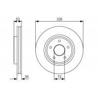 Диск гальмівний BOSCH 0986479R48