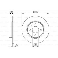 Диск гальмівний BOSCH 0986479R61