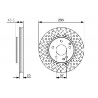 Диск гальмівний BOSCH 0986479R69