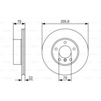 Гальмівний диск BOSCH 0986479R72